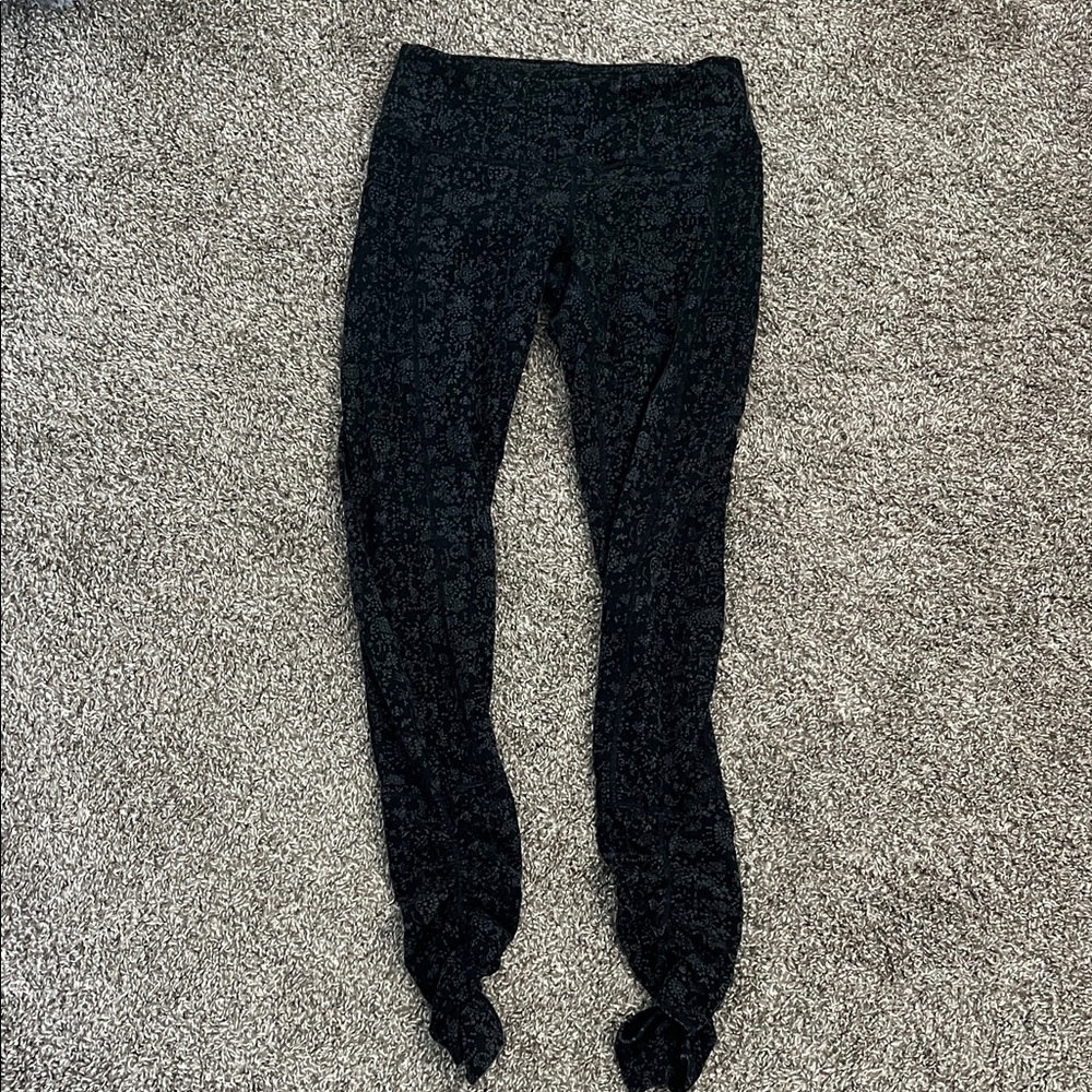 Prana Black and Gray Patterned Leggings